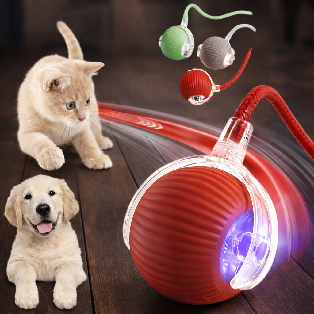 Pelota interactiva para gatos y perros