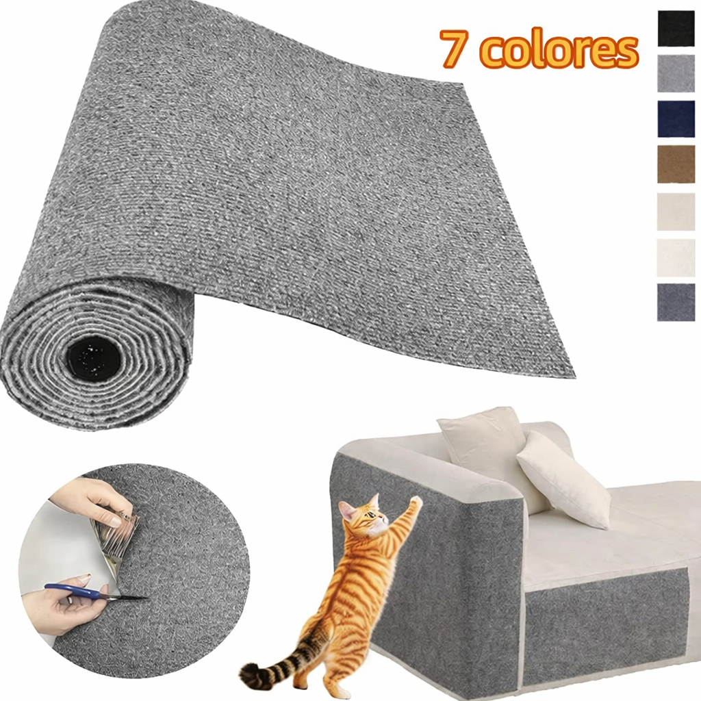 Alfombra Adhesiva Anti-Arañazos para Gatos – Protección para Sofás y Muebles