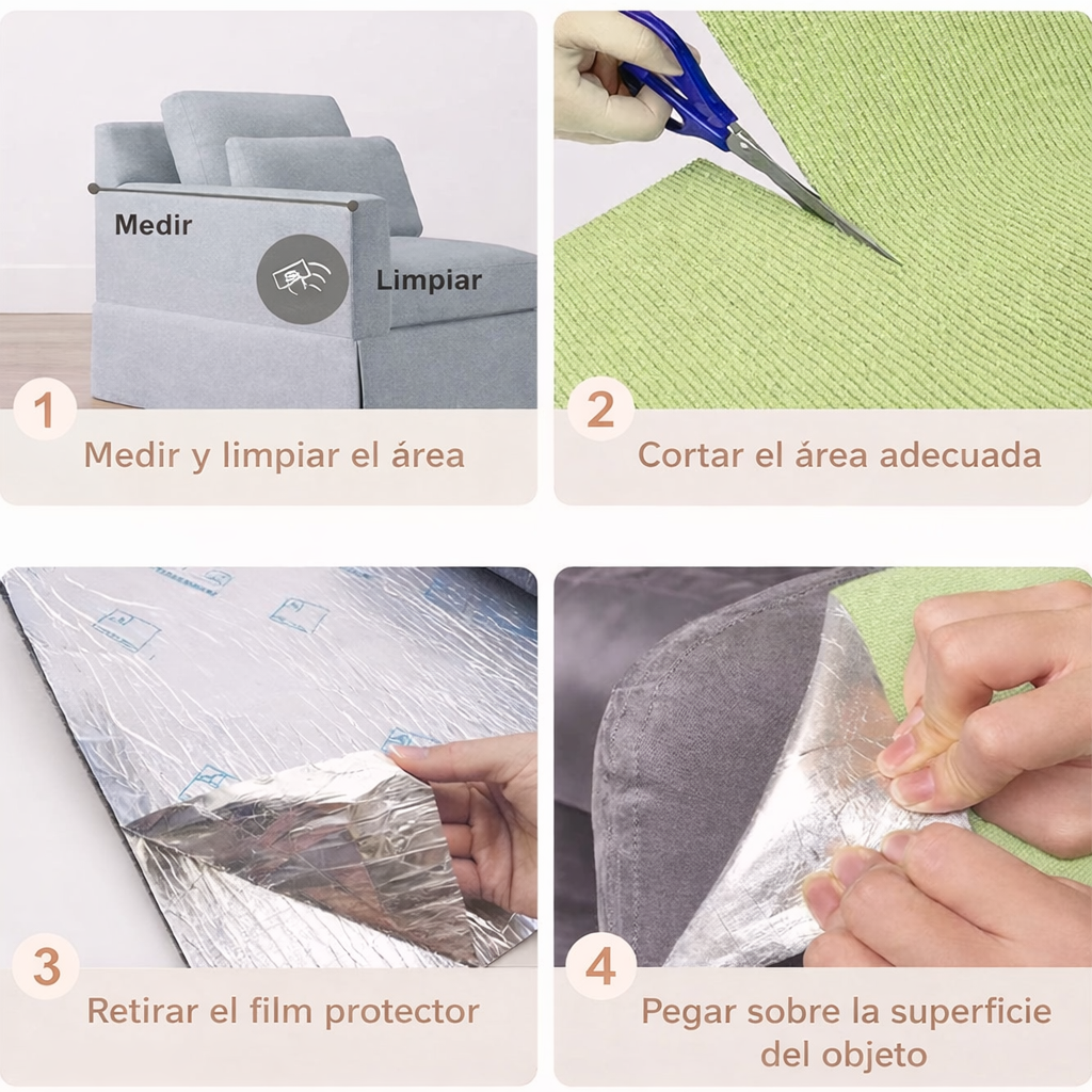 Alfombra Adhesiva Anti-Arañazos para Gatos – Protección para Sofás y Muebles