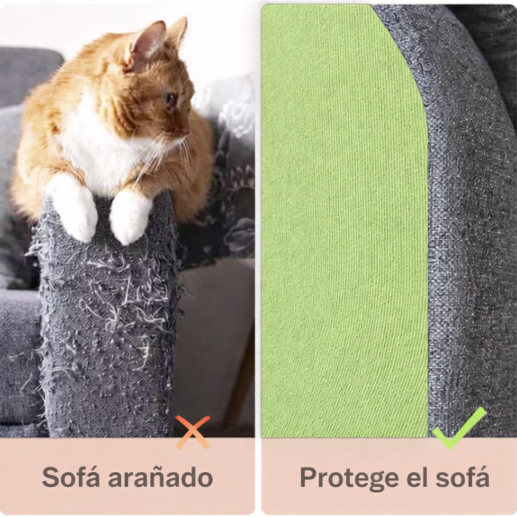 Alfombra Adhesiva Anti-Arañazos para Gatos – Protección para Sofás y Muebles